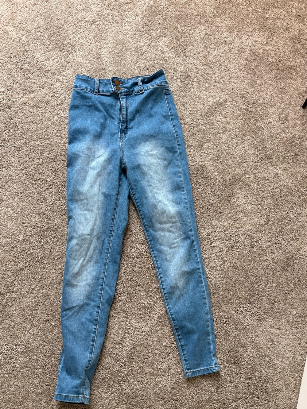 High-Waist Light Blue Women's Jeans